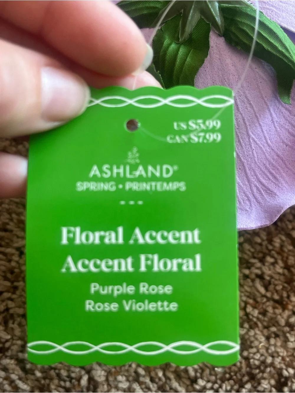 Ashland floral accent assorted roses, red, purple Pink and coral.